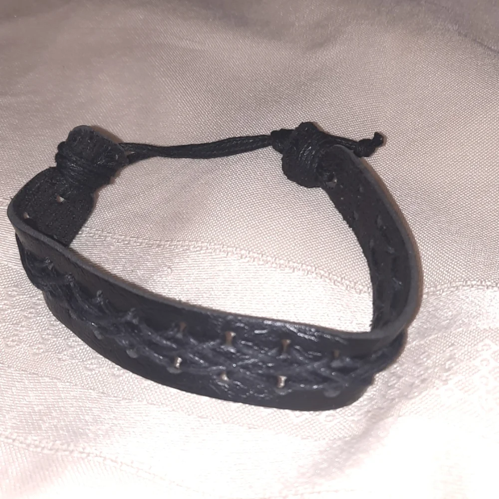 3 black bracelets